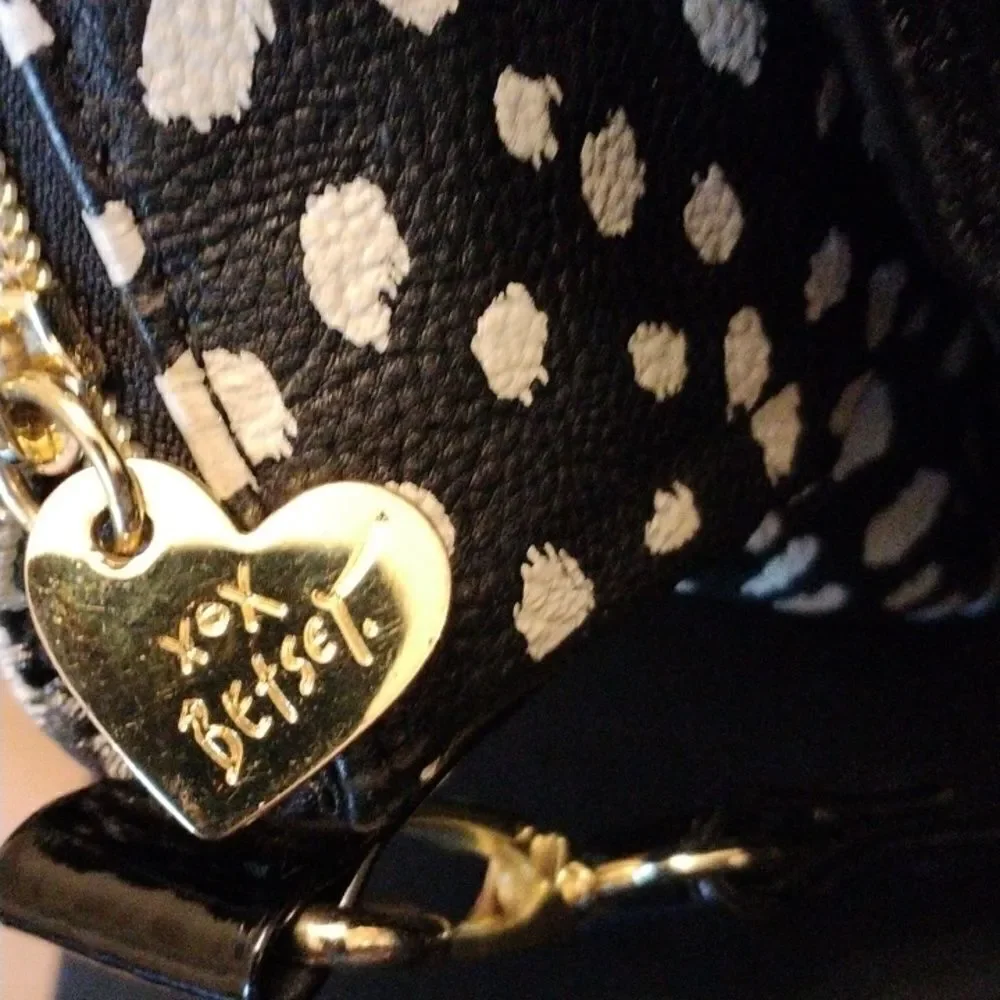 Betsey Johnson Spotted Satchel